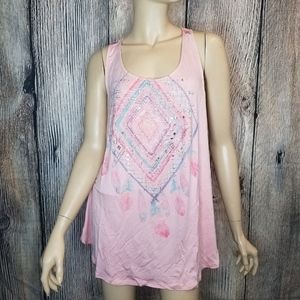 Maurices 0 Pink Dreamcatcher Tank Top